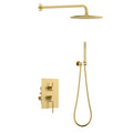 Circular 2-Way Wall Concealed Shower System AB302204 Brushed Gold