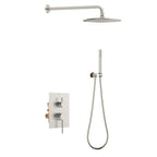 Circular 2-Way Wall Concealed Shower System AB302204 Brushed Nickel
