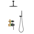 Circular Modern Bathroom Concealed Shower Kit AB302304 Matte Black