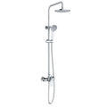 Nile 2-Way Shower Column System with Rain Shower & Hand Shower--AB023003 Chrome
