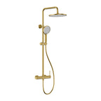 Circular Exposed 2 Way Shower Column System AB402004 Brushed Gold