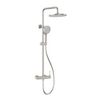 Circular Exposed 2 Way Shower Column System AB402004 Brushed Nickel
