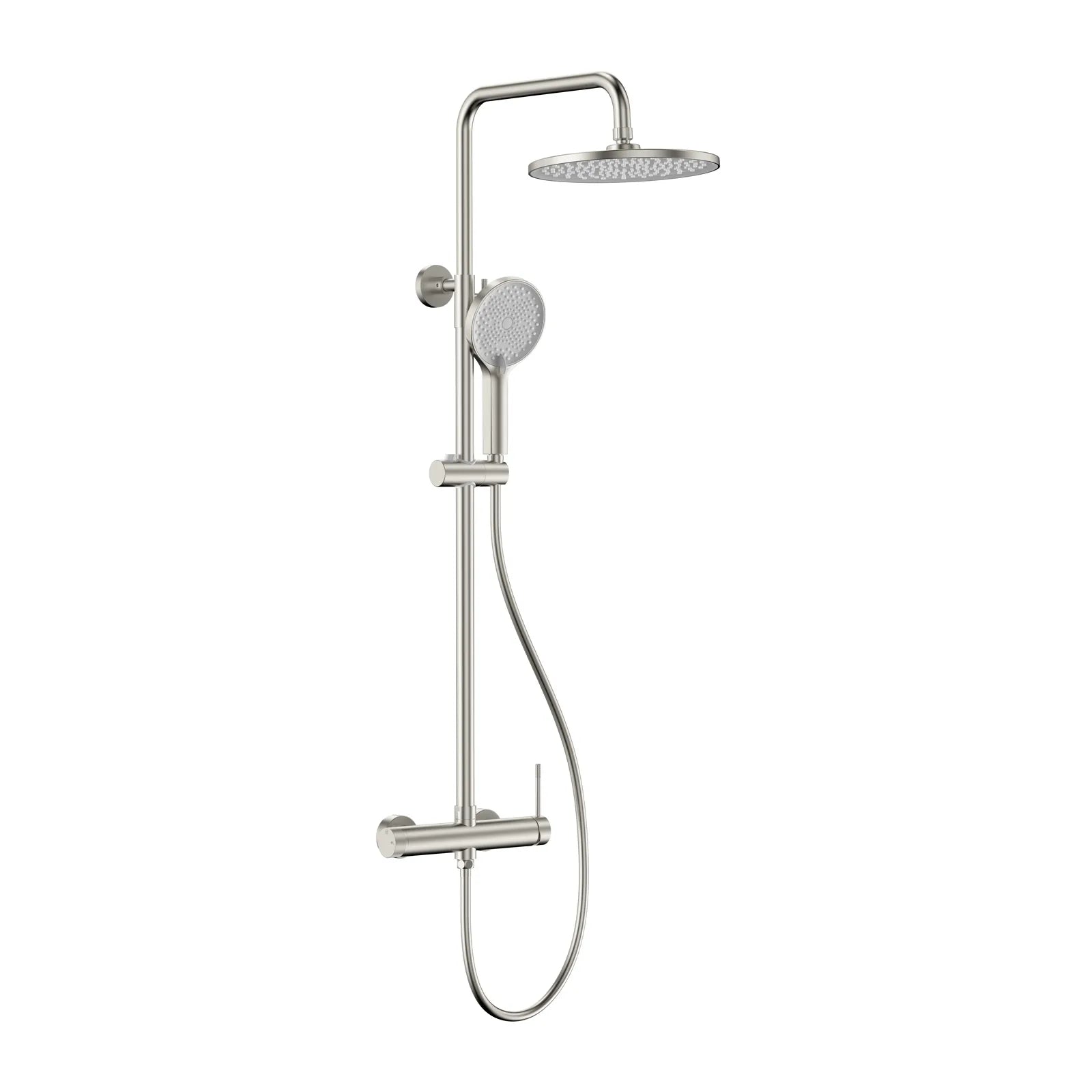 Circular Exposed 2 Way Shower Column System AB402004 Brushed Nickel