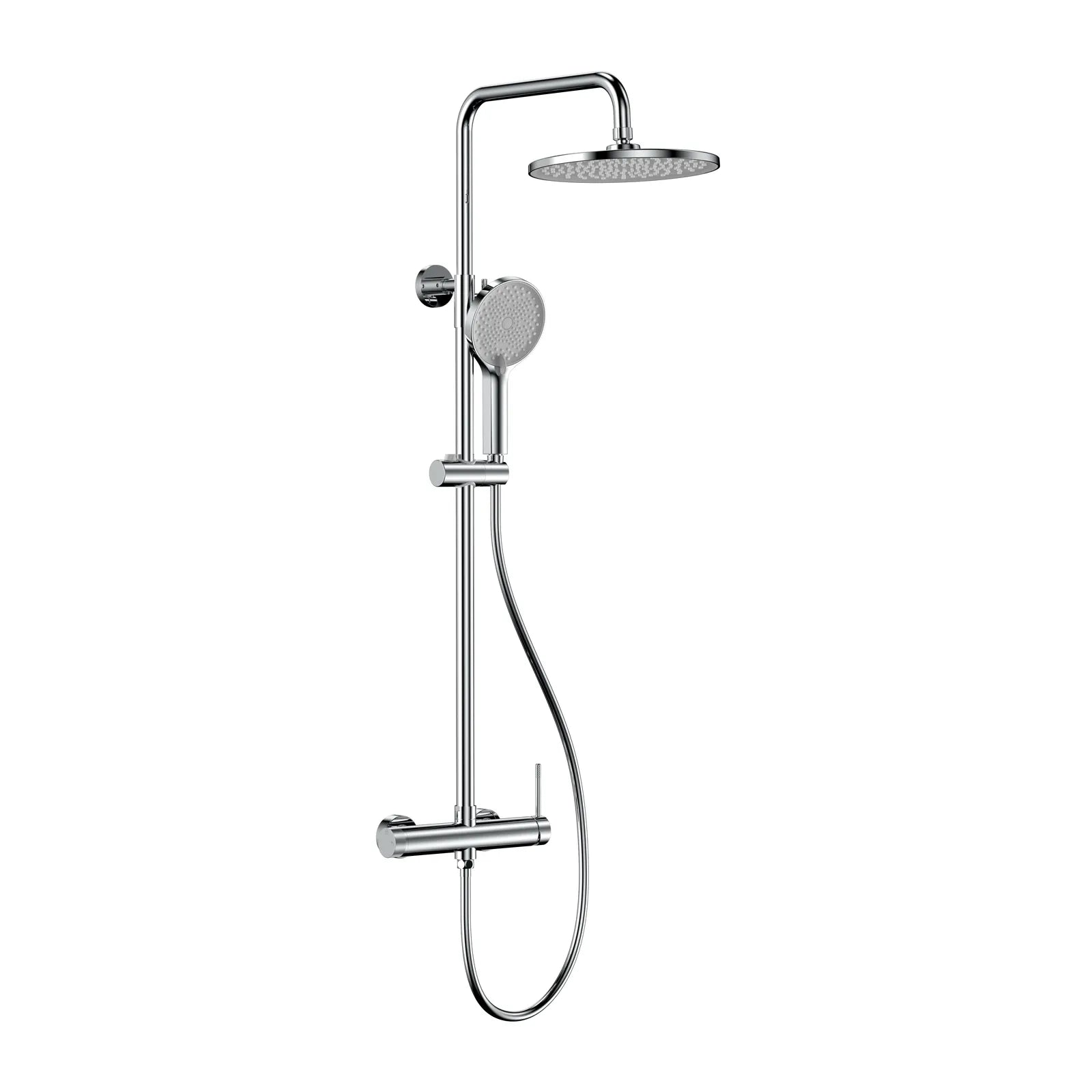 Circular Exposed 2 Way Shower Column System AB402004 Chrome