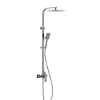 Square Exposed Shower Column with 3-Function Hand Shower – Rain Shower Set – AB402007 Brushed Gun Metal
