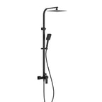Square Exposed Shower Column with 3-Function Hand Shower – Rain Shower Set – AB402007 Matte Black