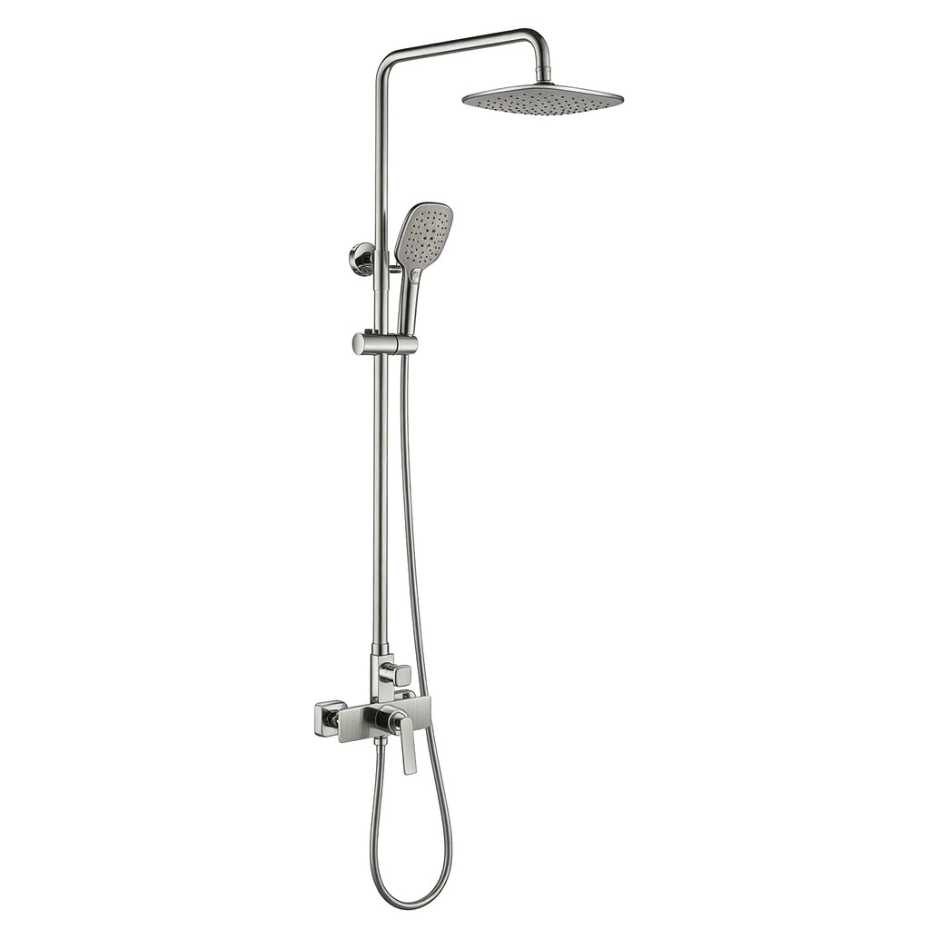 Exposed Shower Column Set – 3 Function Hand Shower – AB402011 Brushed Nickel