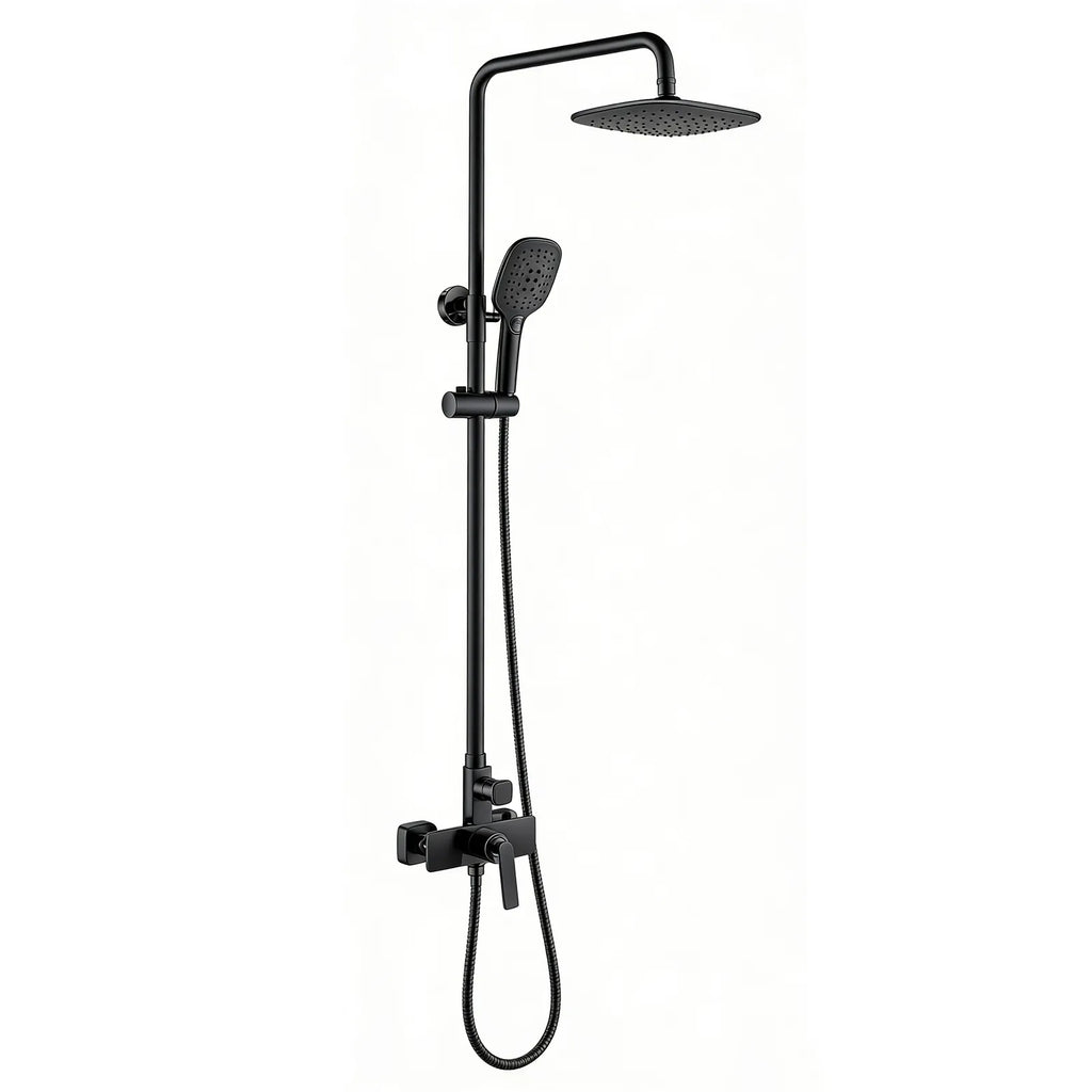 Exposed Shower Column Set – 3 Function Hand Shower – AB402011 Matte Black