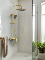 MAXTOR 2 Way Exposed Shower Column System with Overhead Rain Shower & Hand Shower--AB402065