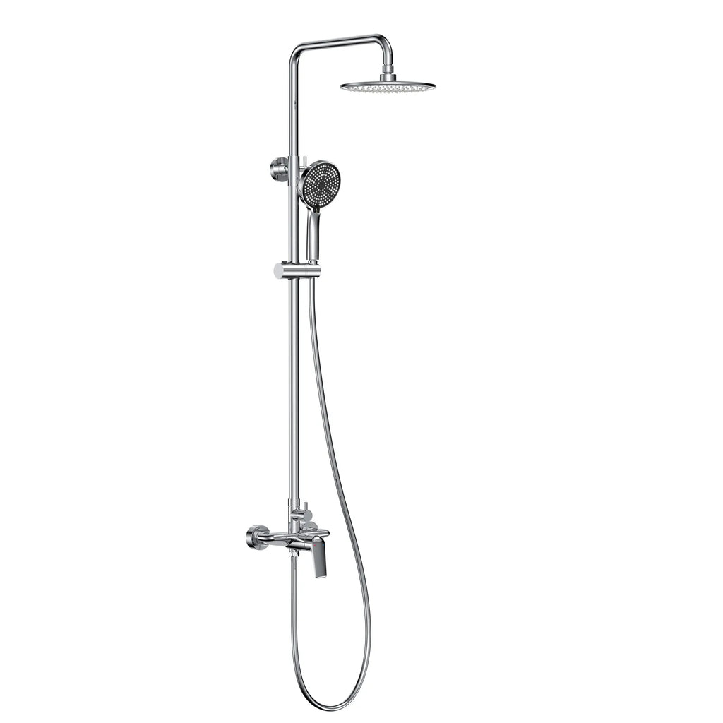 2 Way Shower Column System – Brass Rainfall Shower with Handheld Shower-AB402070 Chrome