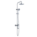 3 Way Shower Column System Featured Over Head Shower, Hand Shower and Tub Filler-AB403003 Chrome