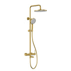Circular 3 Way Shower Column System AB403004 Brushed Gold