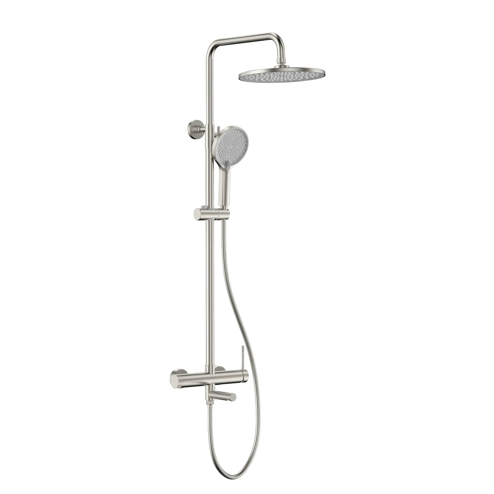 Circular 3 Way Shower Column System AB403004 Brushed Nickel