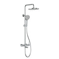 3-Way Shower Column System with Overhead Rain Shower, Hand Shower & Bath Filler-AB403005 Chrome