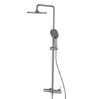 3-Way Shower Column System with Mixer, Rain Shower & Hand Shower – AB403006 Brushed Gun Metal