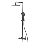3-Way Shower Column System with Mixer, Rain Shower & Hand Shower – AB403006 Matte Black