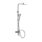 Square Exposed Shower Column with Swivel Bathtub Spout – Rain Shower Set – AB403007 Brushed Gun Metal