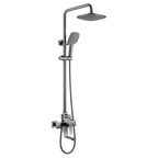 Exposed Bath Shower Column Set – With Tub Filler & 3 Function Hand Shower – AB403011 Brushed Gun Metal