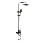 Exposed Bath Shower Column Set – With Tub Filler & 3 Function Hand Shower – AB403011 Matte Black