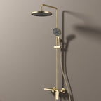 MAXTOR 3 Way Shower Column System with Overhead Shower, Hand Shower & Tub Filler-AB403064