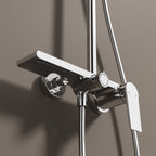 MAXTOR 3 Way Shower Column System with Overhead Shower, Hand Shower & Tub Filler-AB403064
