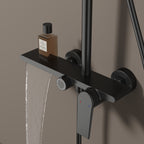 MAXTOR 3 Way Shower Column System with Overhead Shower, Hand Shower & Tub Filler-AB403064