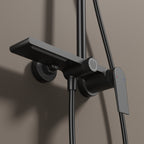 MAXTOR 3 Way Shower Column System with Overhead Shower, Hand Shower & Tub Filler-AB403064