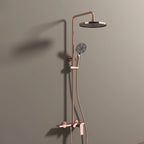 MAXTOR 3 Way Shower Column System with Overhead Shower, Hand Shower & Tub Filler-AB403064