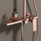 MAXTOR 3 Way Shower Column System with Overhead Shower, Hand Shower & Tub Filler-AB403064
