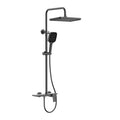 3 way shower column system featured overhead shower, hand shower and bathtub filler-AB403065 Brushed Gun Metal