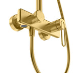 3-Way Shower Column System – Exposed Bath/Shower Mixer with Overhead & Hand Shower – AB403069