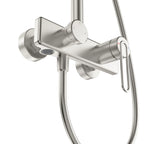 3-Way Shower Column System – Exposed Bath/Shower Mixer with Overhead & Hand Shower – AB403069