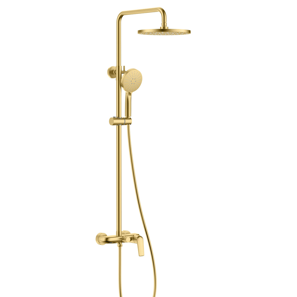 MAXTOR 3 Way Shower Column System – AB403070 Brushed Gold