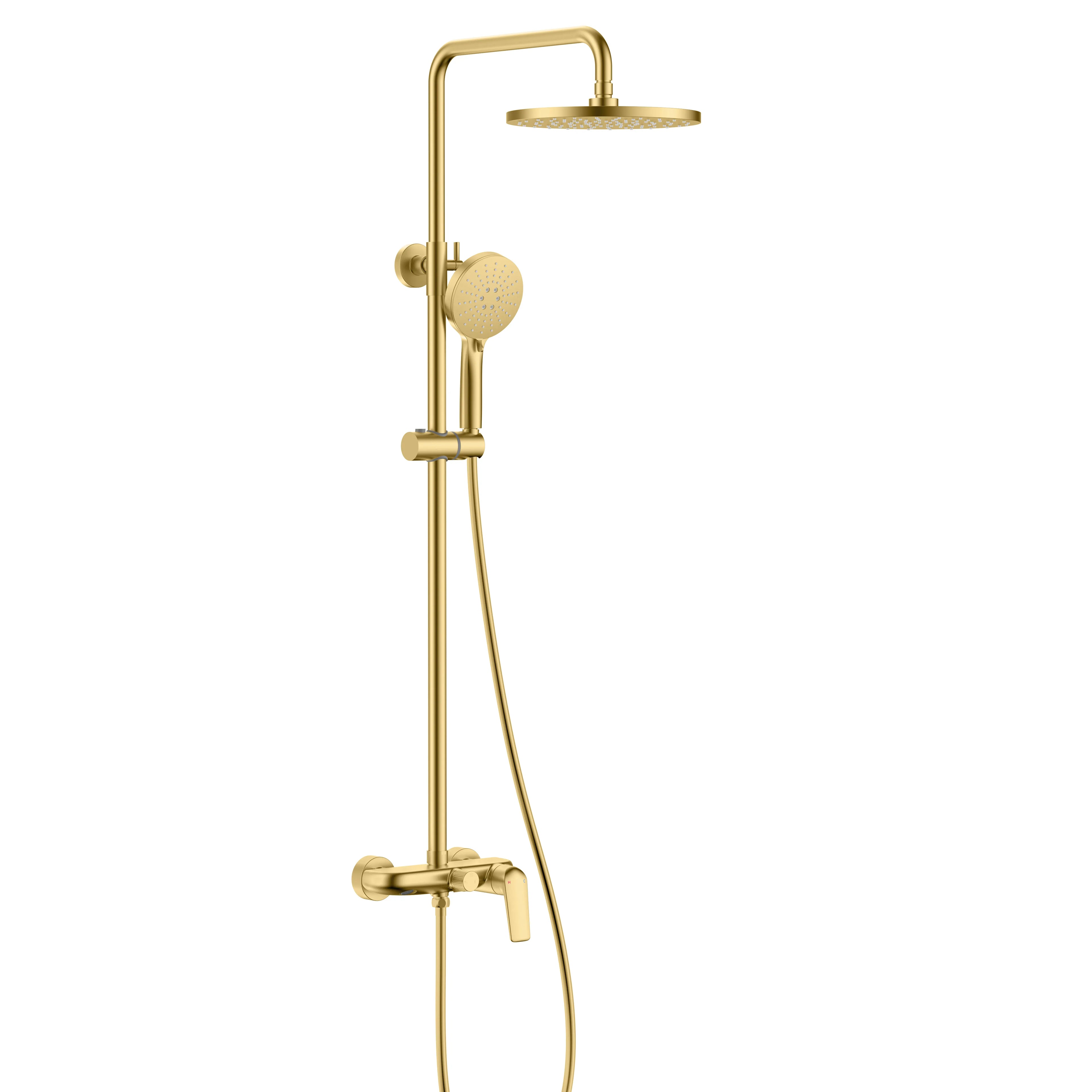 MAXTOR 3 Way Shower Column System – AB403070 Brushed Gold