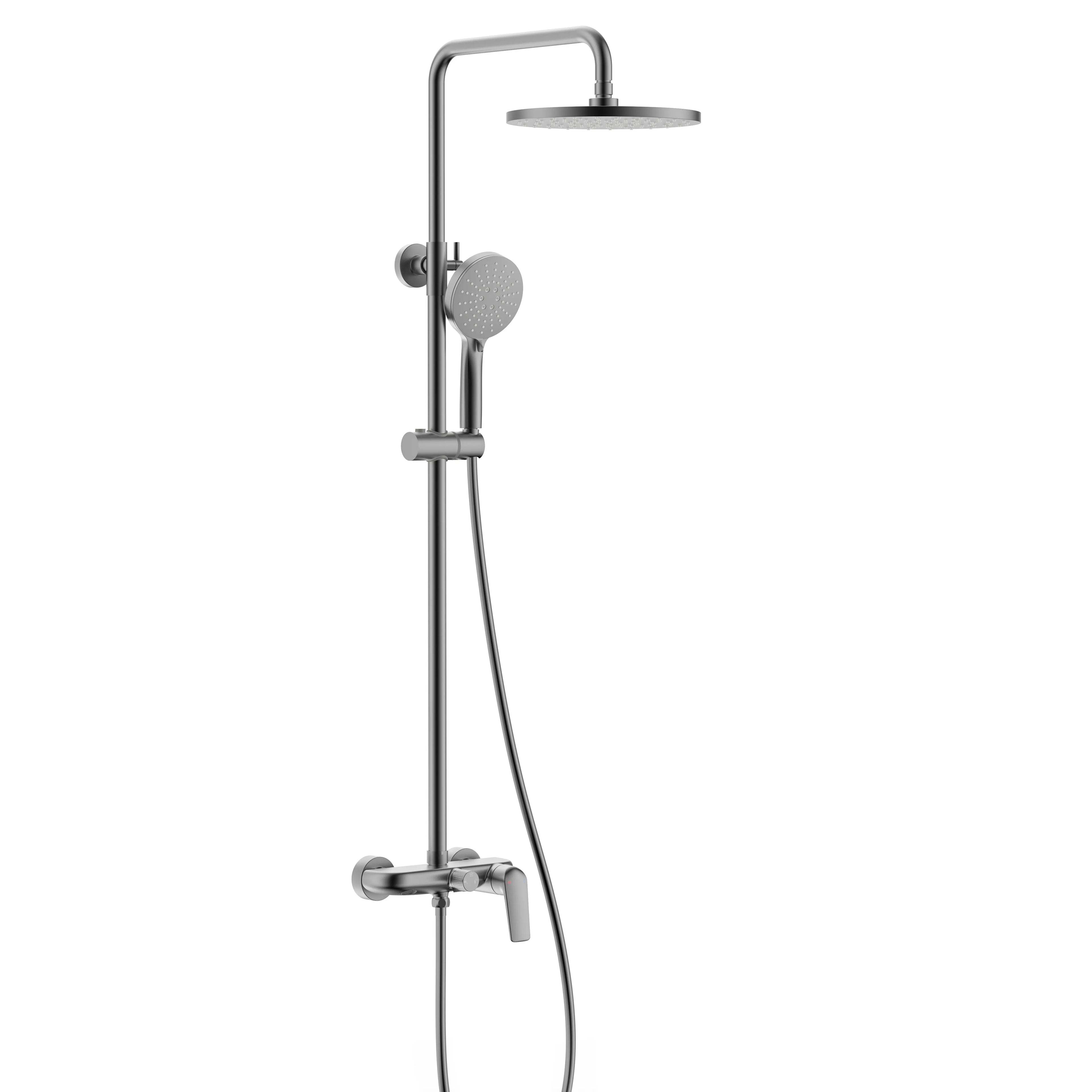 MAXTOR 3 Way Shower Column System – AB403070 Brushed Gun Metal