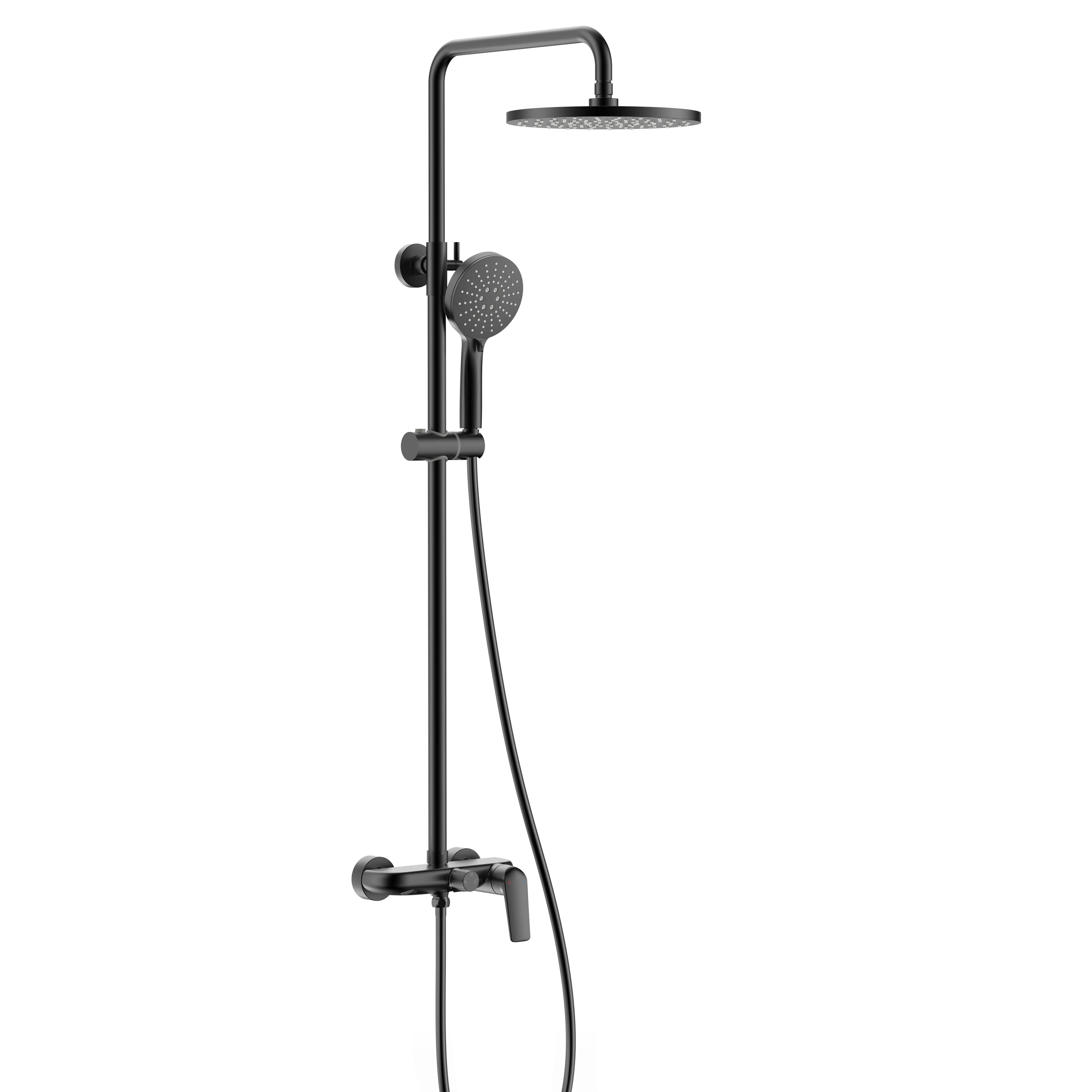 MAXTOR 3 Way Shower Column System – AB403070 Matte Black
