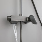 3 Way Shower Column with Overhead Shower and Hand Shower – Exposed Shower System with Waterfall Outlet – AB403076