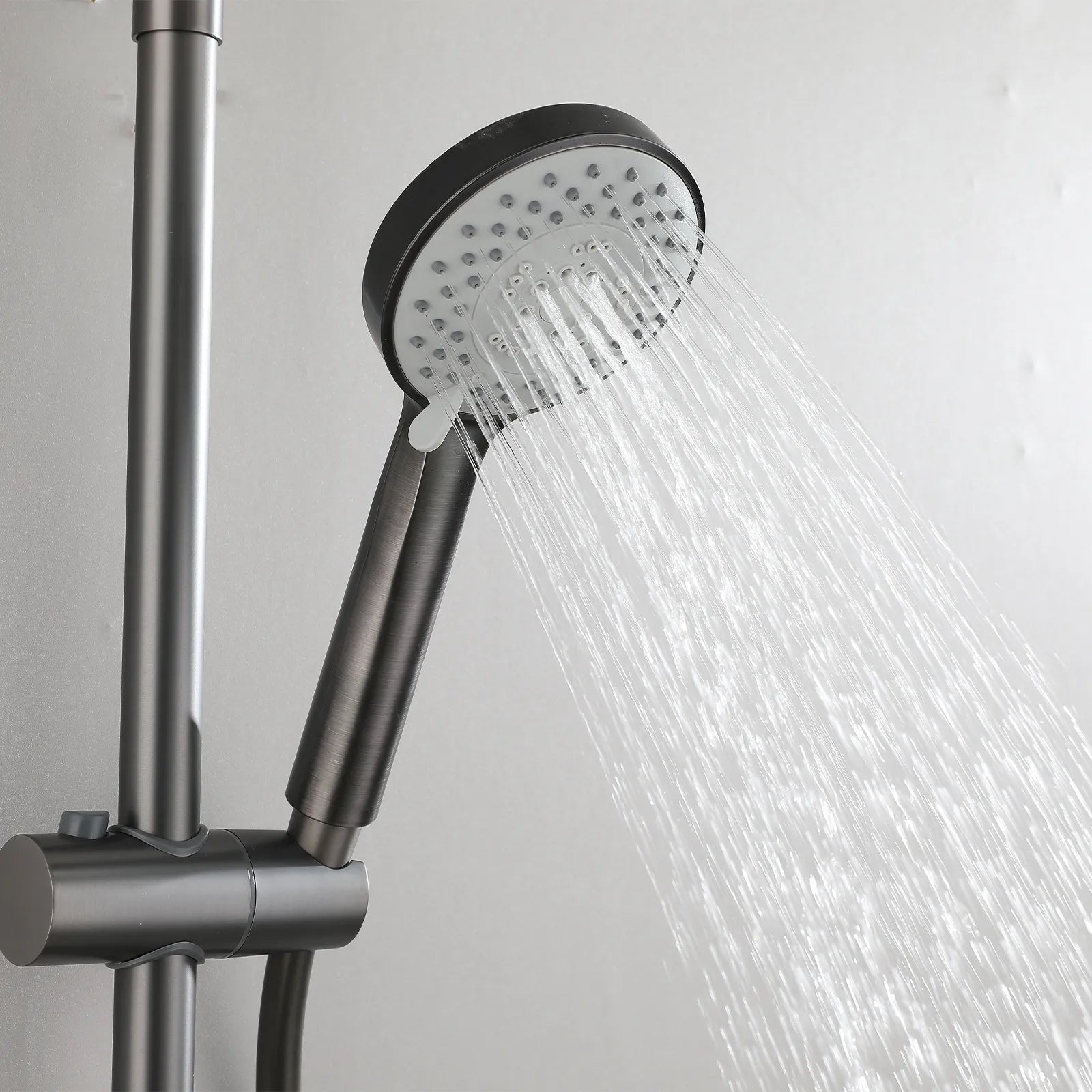 3 Way Shower Column with Overhead Shower and Hand Shower – Exposed Shower System with Waterfall Outlet – AB403076