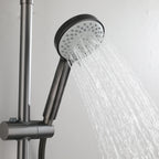 3 Way Shower Column with Overhead Shower and Hand Shower – Exposed Shower System with Waterfall Outlet – AB403076