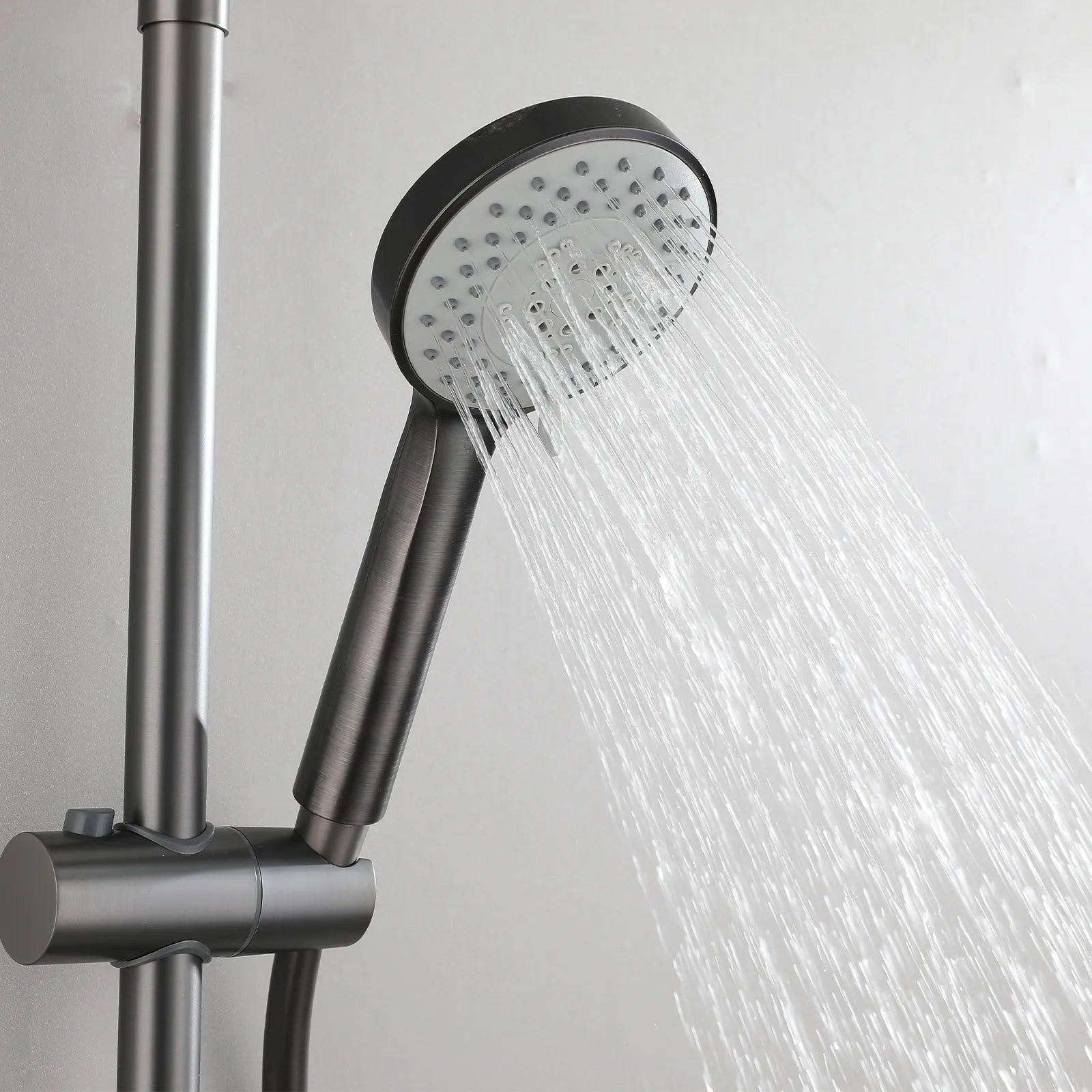 3 Way Shower Column with Overhead Shower and Hand Shower – Exposed Shower System with Waterfall Outlet – AB403076
