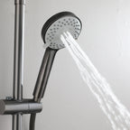 3 Way Shower Column with Overhead Shower and Hand Shower – Exposed Shower System with Waterfall Outlet – AB403076