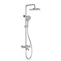 Circular Bathroom Shower Column with Hand Shower and Overhead Shower AB403104 Chrome