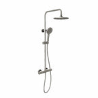 Circular 2 Way Thermostatic Shower Column AB412104 Brushed Nickel
