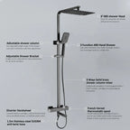 3 Way Thermostatic Shower Column – Brass Body & Multi-Function AB413000