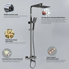 3 Way Thermostatic Shower Column – Brass Body & Multi-Function AB413000