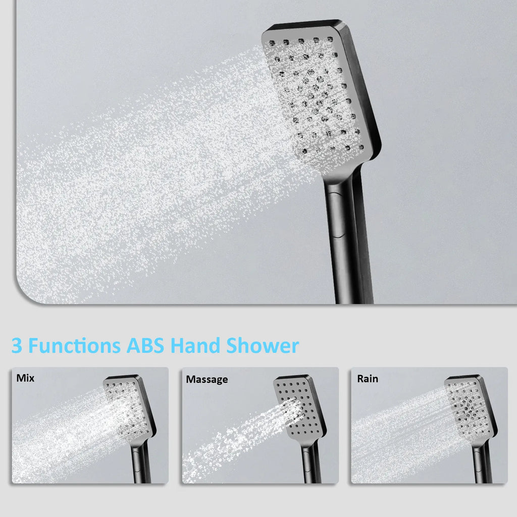 3 Way Thermostatic Shower Column – Brass Body & Multi-Function AB413000