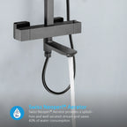 3 Way Thermostatic Shower Column – Brass Body & Multi-Function AB413000