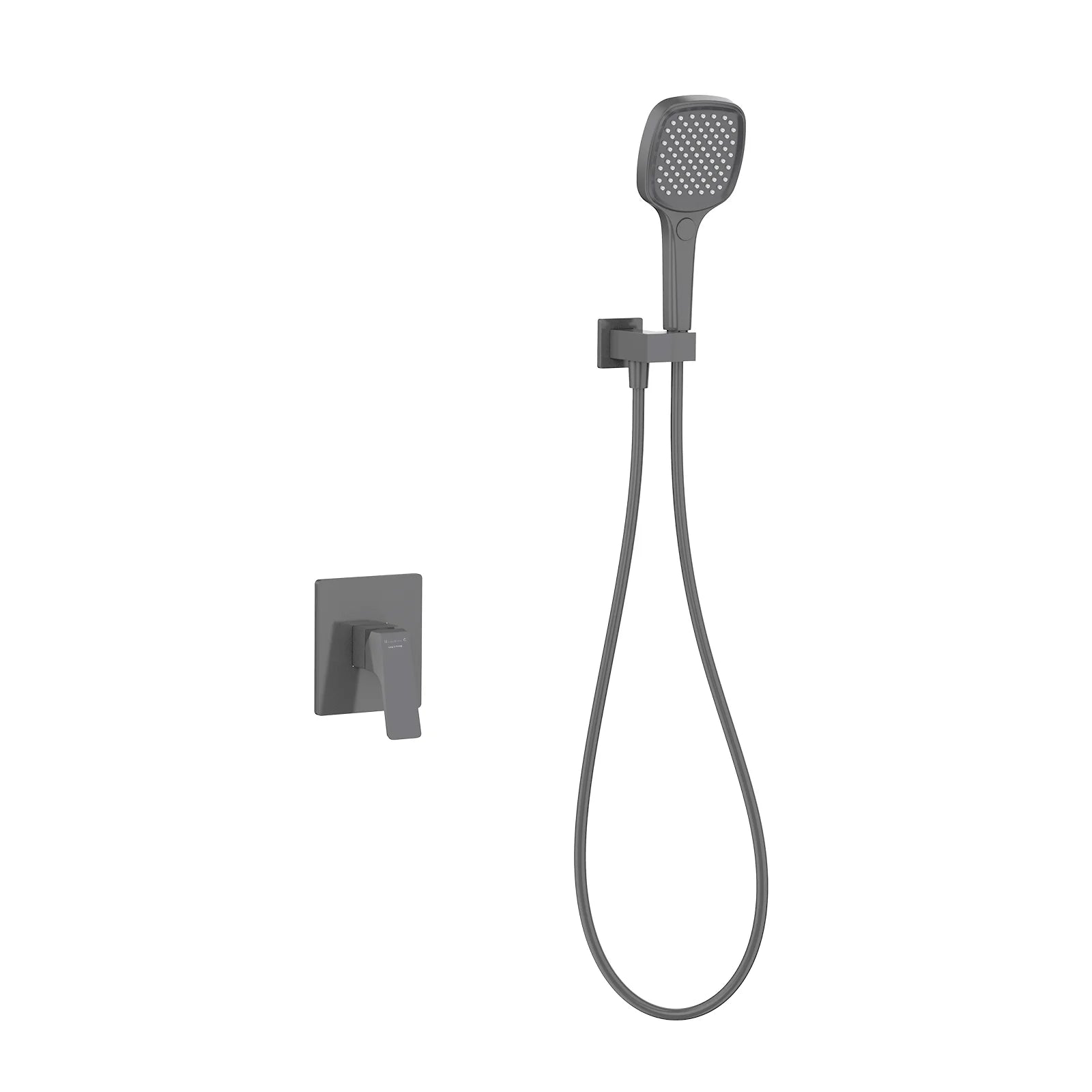Aurora 1 Way Wall Concealed Shower Mixer with 3-Function Hand Shower-AB501068 Brushed Gun Metal
