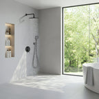 2-Way Wall Concealed Shower System with SUS304 Overhead Shower & 3-Function Hand Shower – AB502006