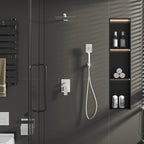 Square Concealed Shower System with Hand Shower – Two Way Diverter Shower Set – AB502007